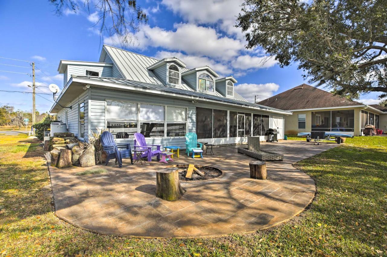 Waterfront Lake Placid Home With Dock And Fire Pit Exterior photo